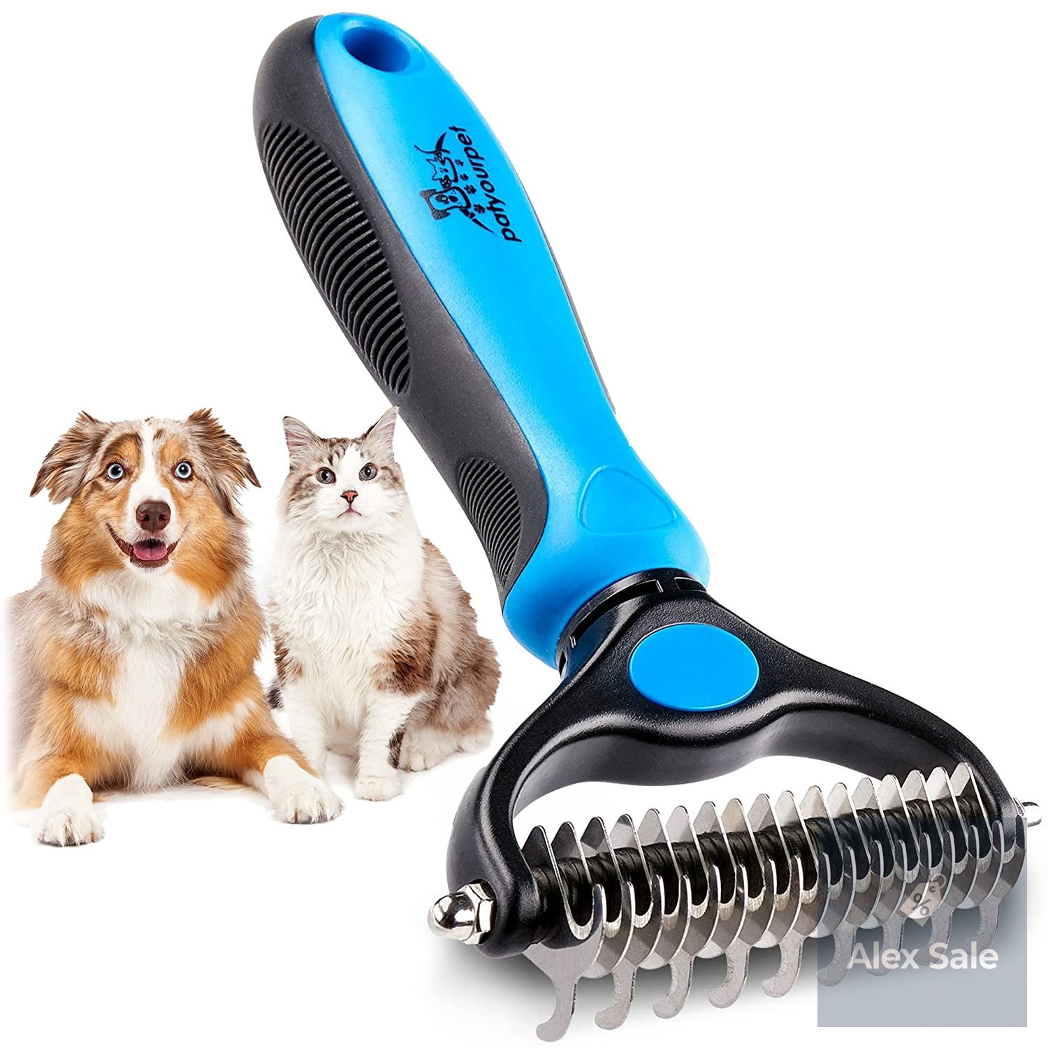 Pat Your Pet Grooming Brush — Double-Sided Deshedding