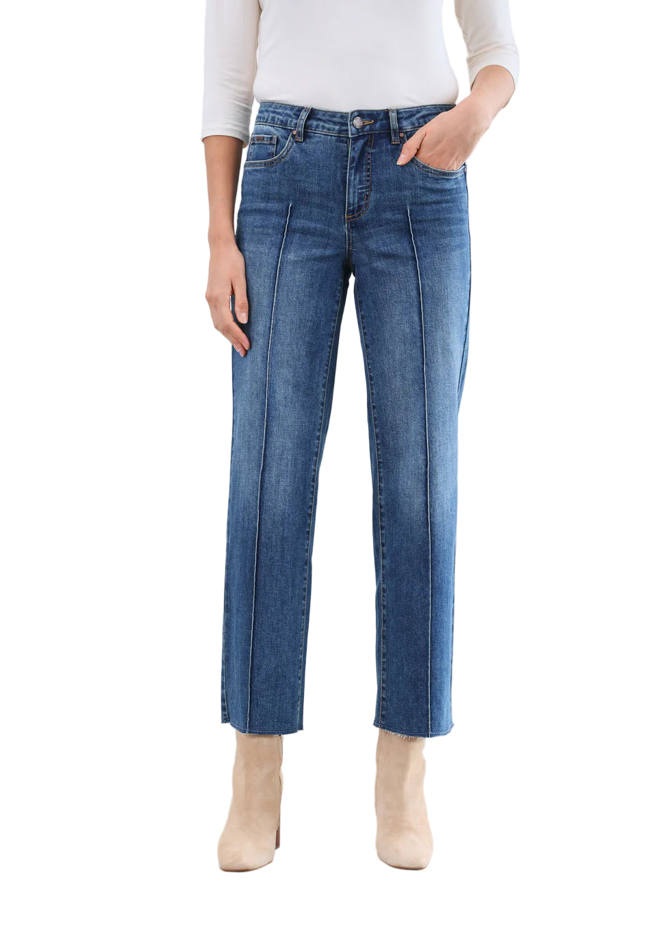 FDJ Olivia Wide Ankle Jeans — Vintage Wash