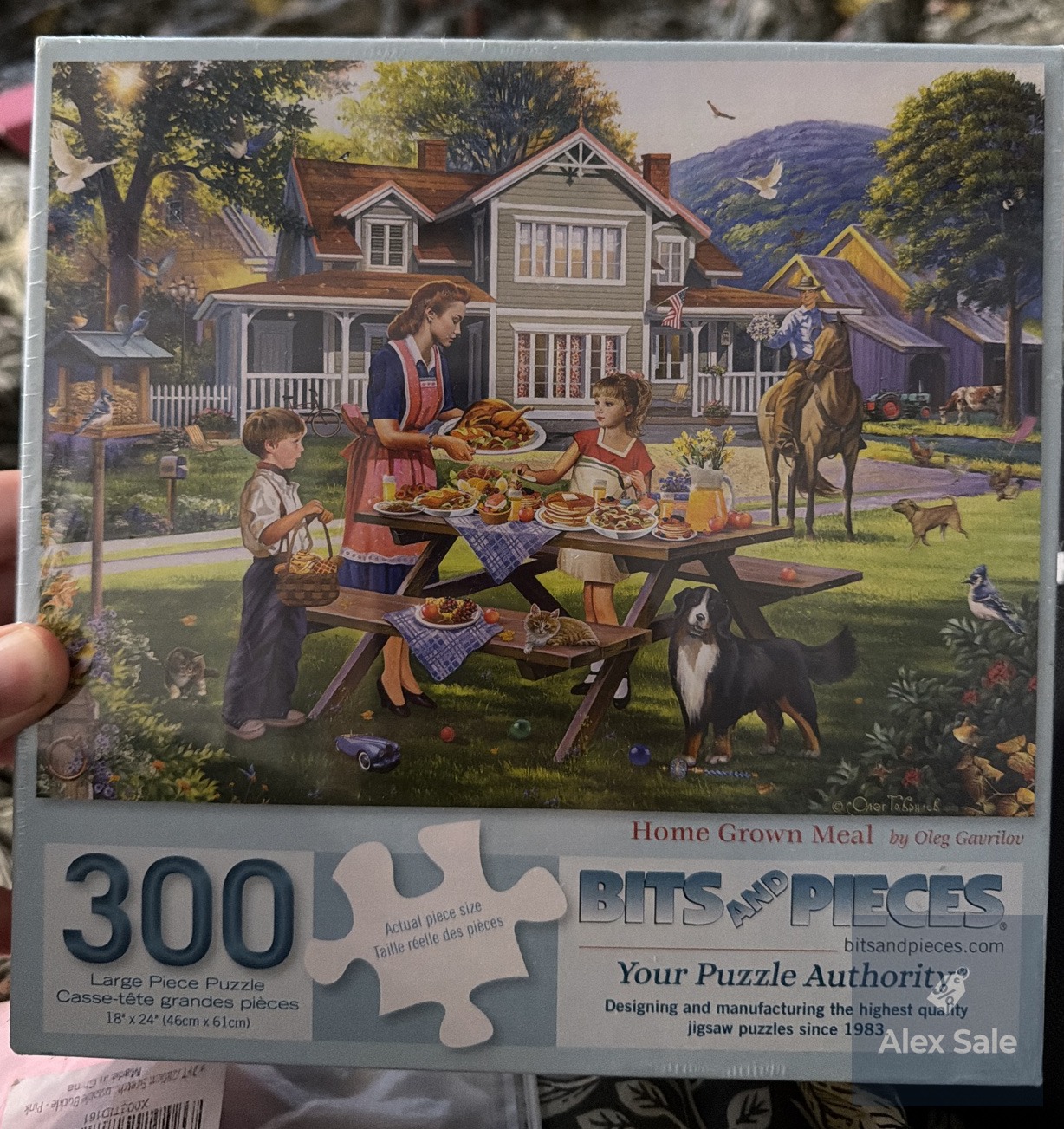 Bits and Pieces Puzzle — "Home Grown Meal", 300 Large Pieces
