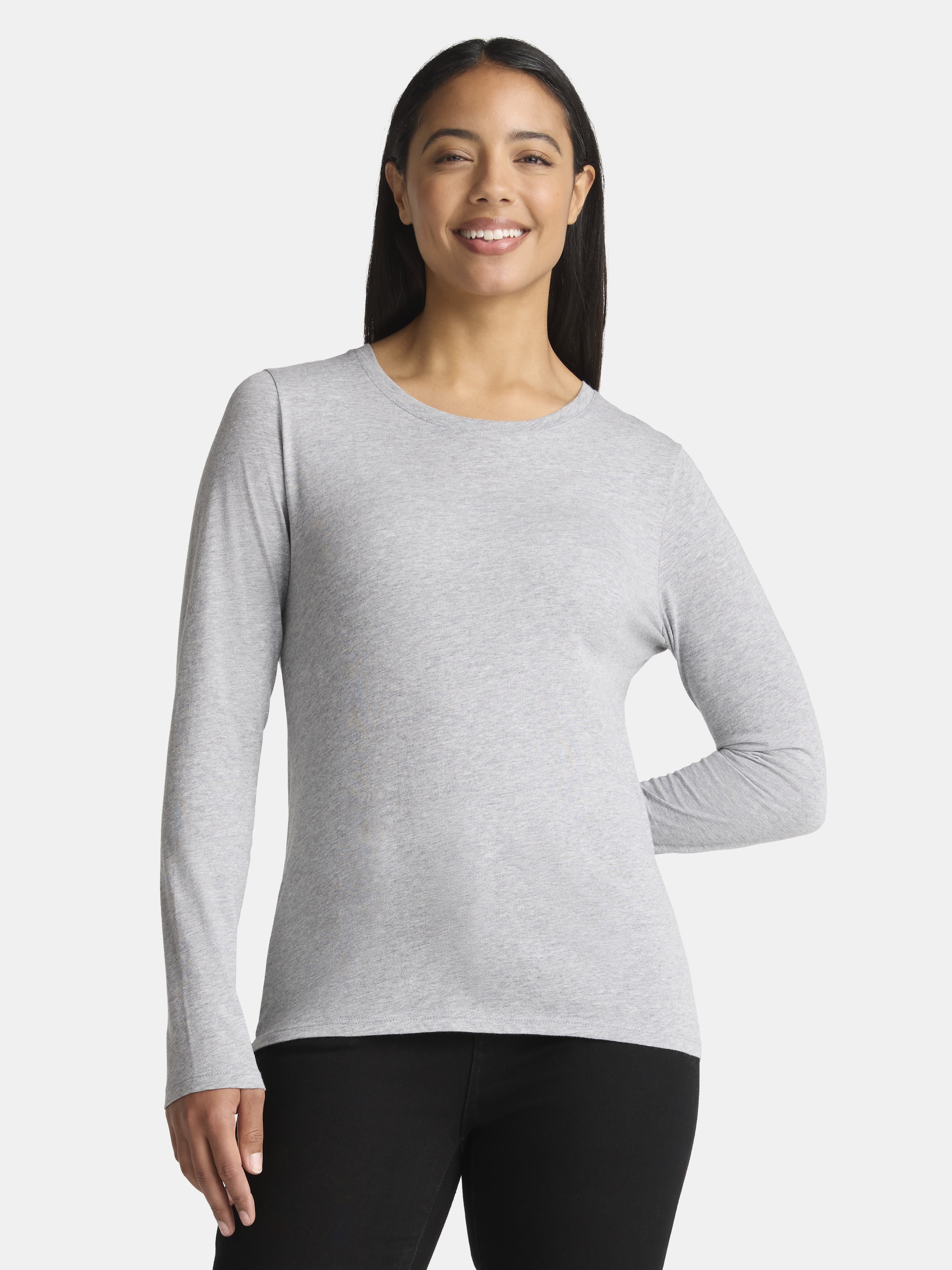 Time and Tru Women's Long-Sleeve Tee — Bundles (Size S)